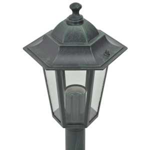 Zahradní sloupové lampy 6 ks E27 110 cm hliníkové tmavě zelené - obrázek 4