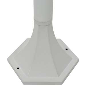 Zahradní sloupové lampy 6 ks E27 110 cm hliníkové bílé - obrázek 6