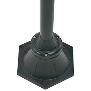 Zahradní sloupová lampa 2 ramena E27 220 cm hliník tmavě zelená - obrázek 4