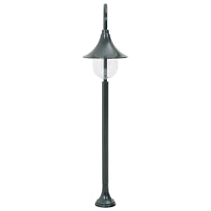 Zahradní sloupová lampa E27 120 cm hliník tmavě zelená - obrázek 3