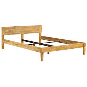 vidaXL Lovos rėmas, 140x200 cm, mango medienos masyvas