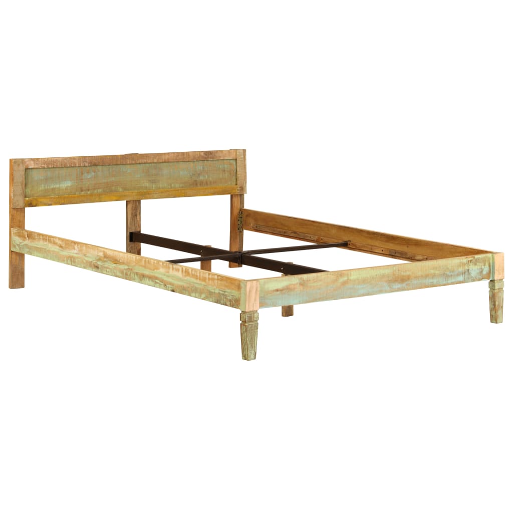 vidaXL Rama łóżka, lite drewno mango, 160x200 cm