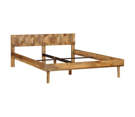 vidaXL Bed Frame Solid Mango Wood 160x200 cm