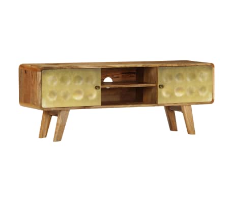 vidaXL Legno Massello di Mango Mobile Porta TV Vintage Armadietto Credenza