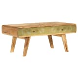 vidaXL Table basse Bois de manguier massif 90 x 50 x 40 cm