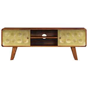 vidaXL TV spintelė, 120x30x45cm, rausvosios dalbergijos med. masyvas