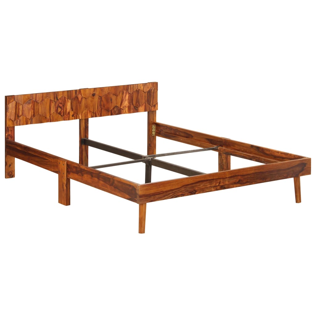 

vidaXL Bedframe massief sheeshamhout 140x200 cm
