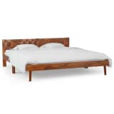 vidaXL Bedframe massief sheeshamhout 180x200 cm
