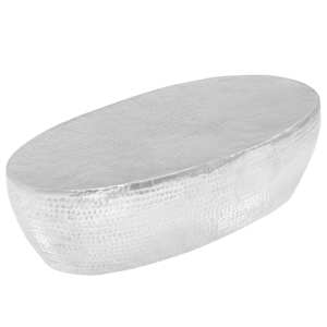 vidaXL kohvilaud sepistatud, h&otilde;bedane 100 x 50 x 28 cm, alumiinium