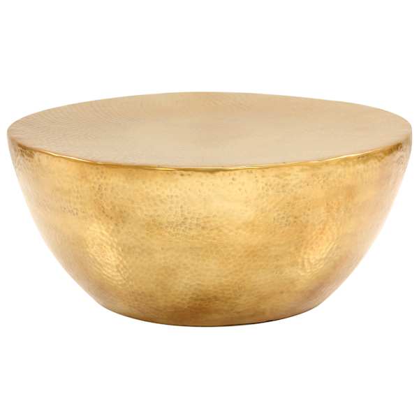 vidaXL kohvilaud sepistatud alumiiniumist 70 x 30 cm messing