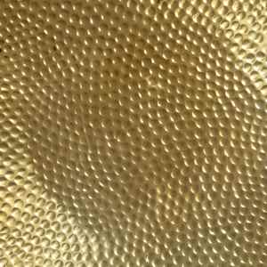 Konferenční stolek mosazný 70 x 30 cm tlučený hliník - obrázek 9