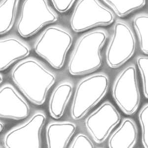 Konferenční stolek z litého hliníku 70 x 30 cm stříbrný - obrázek 4