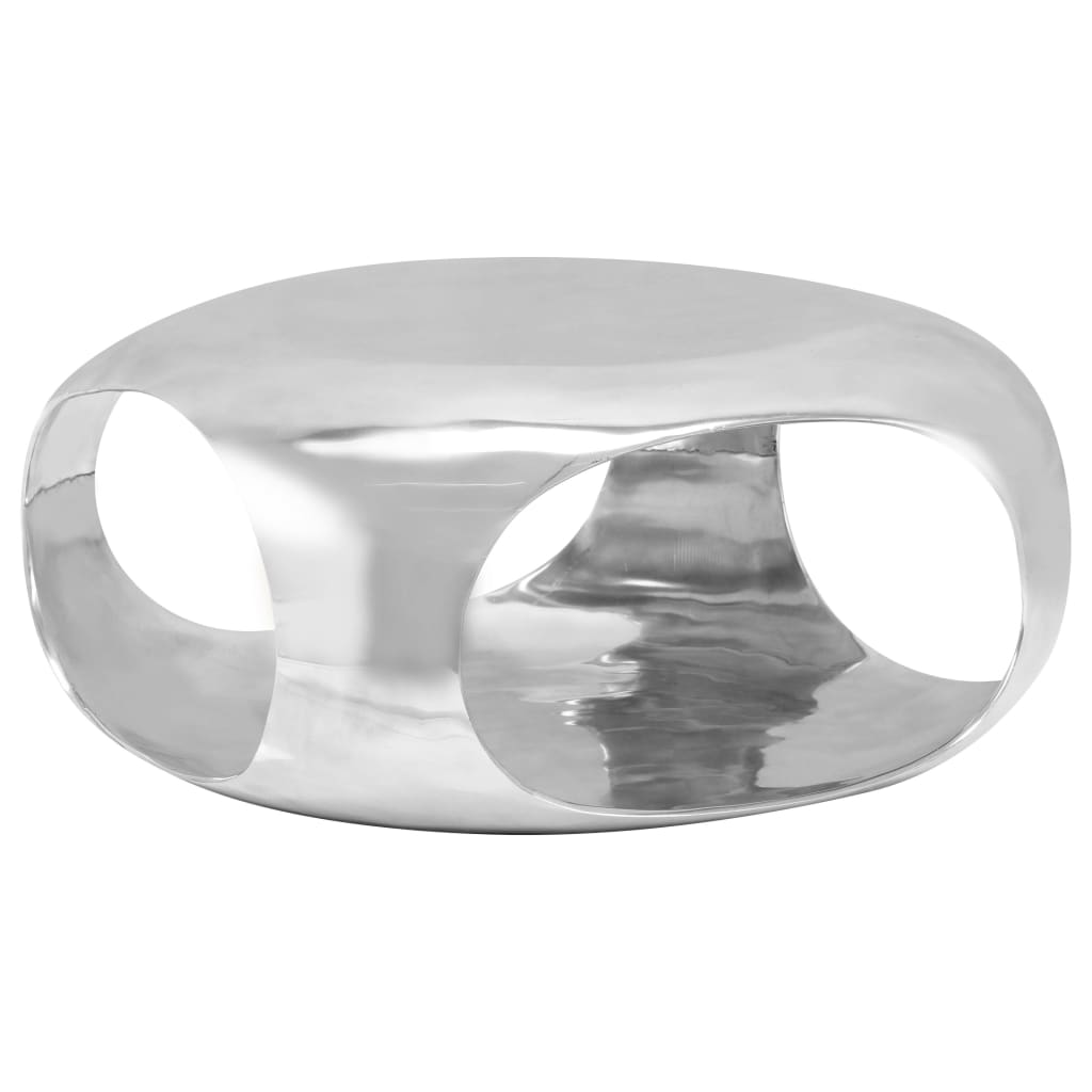 vidaXL Măsuță de cafea, argintiu, 70x70x32 cm, aluminiu turnat vidaXL