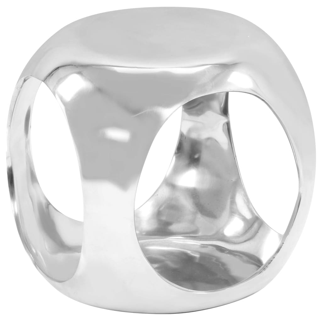 vidaXL Măsuță laterală, argintiu, 35 x 35 x 35 cm, aluminiu turnat de la vidaxl imagine noua