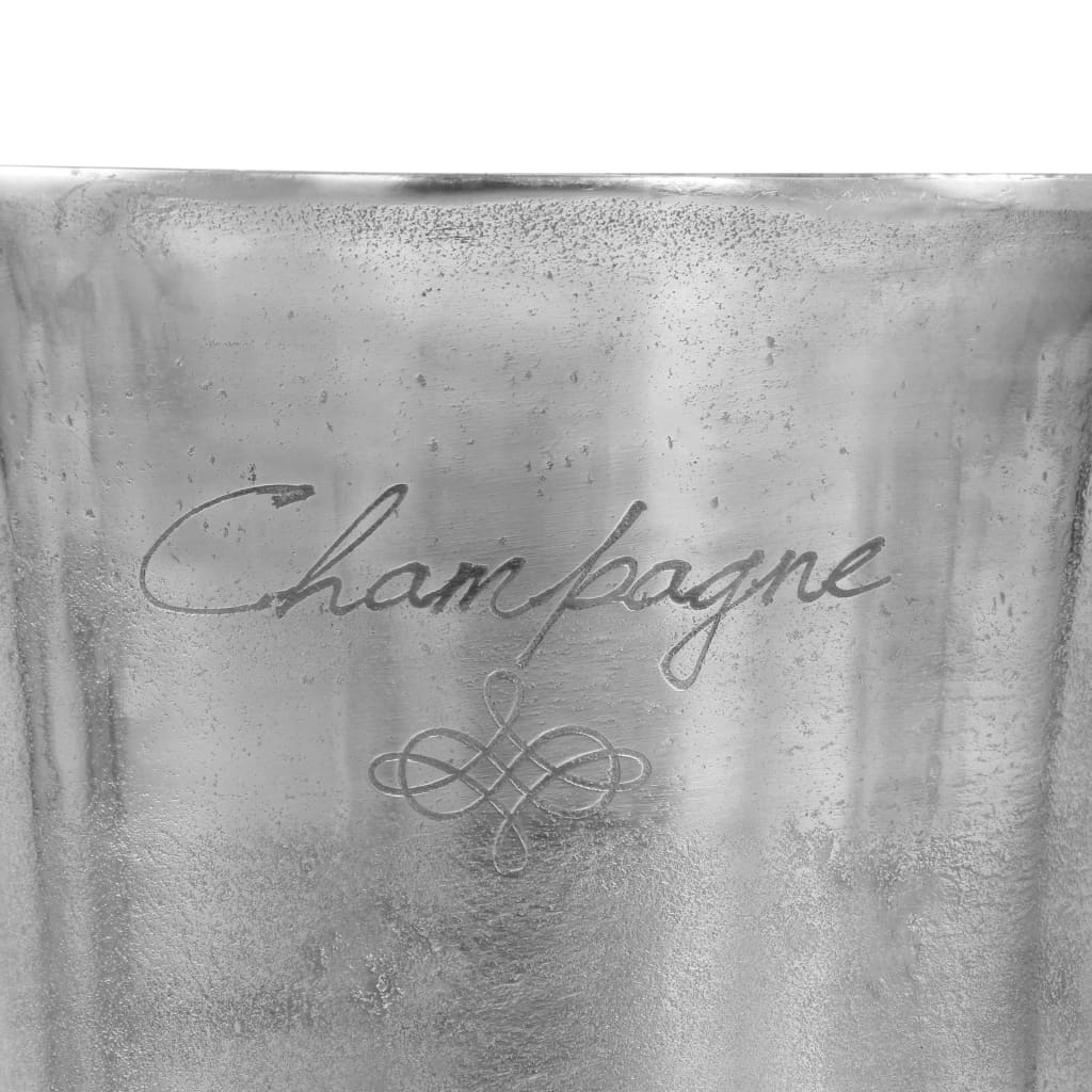 Chladič na šampaňské masivní hliník 39 x 29 x 71 cm stříbrný