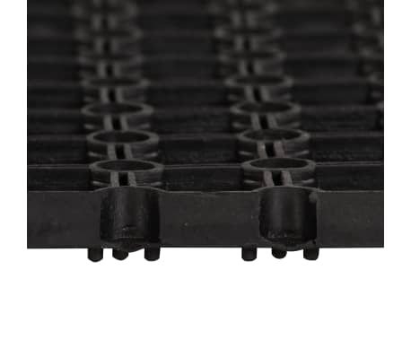 vidaXL durvju paklājs, 100x200 cm, 16 mm, gumija