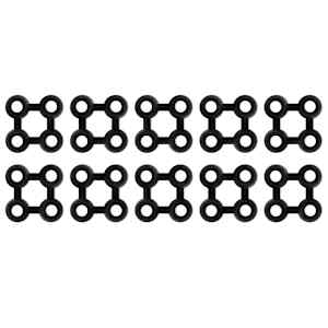 Spojniki za preproge 10 kosov črna guma