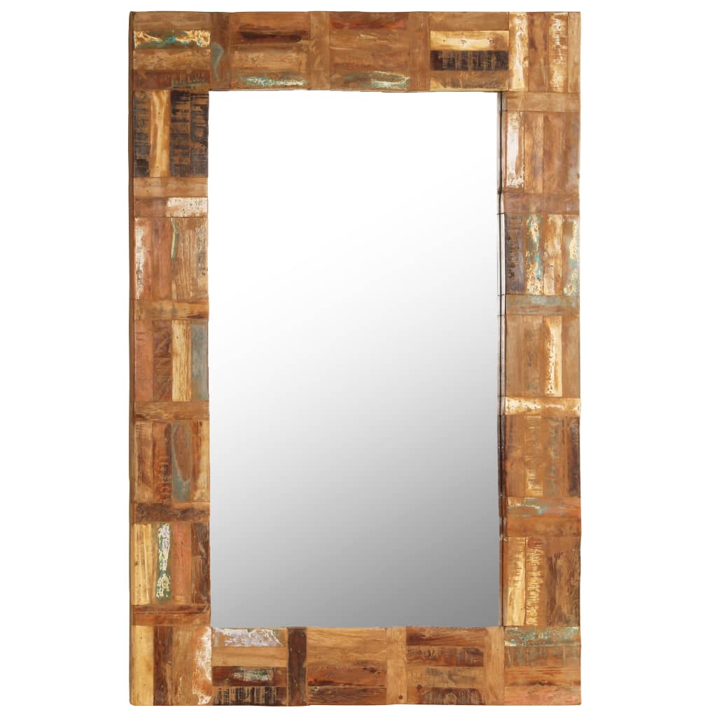 

vidaXL Wall Mirror Solid Reclaimed Wood 23.6"x35.4"