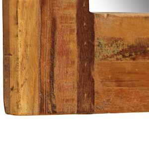 Nástěnné zrcadlo masivní recyklované dřevo 60 x 120 cm - obrázek 5