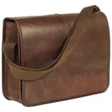 vidaXL Kuriertasche Echtleder Braun