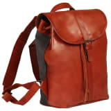 vidaXL Rucksack Echtleder Hellbraun