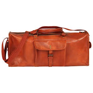 vidaXL Krepšys daiktams, gelsvai rudos spalvos, tikra oda