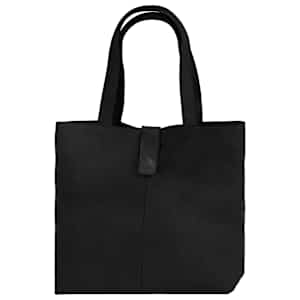 vidaXL Moteriškas pirkinių krepšys, juodos spalvos, tikra oda