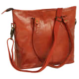 vidaXL Saco a tiracolo para senhora couro genuíno cor bronze