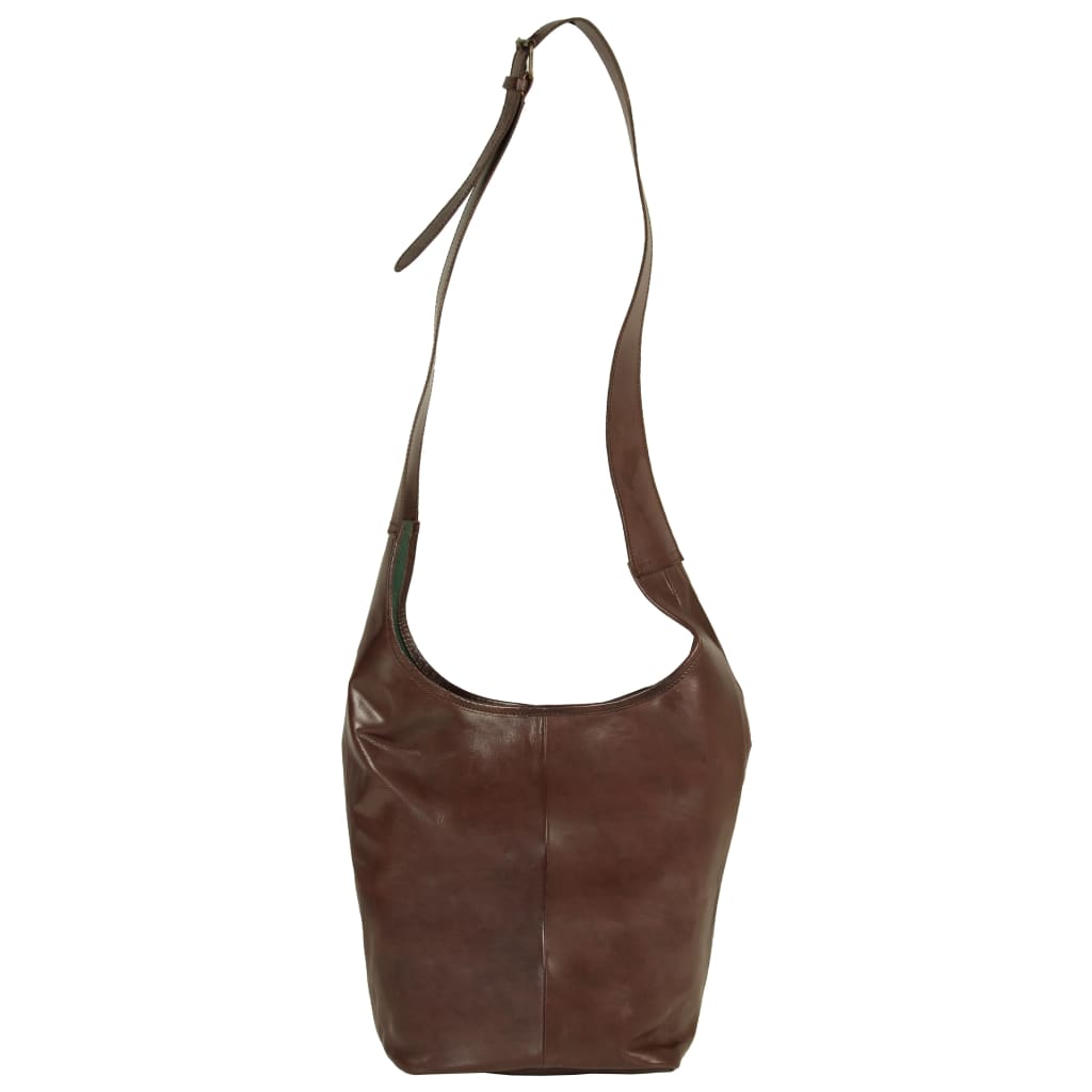 vidaXL Ladies' Handbag Real Leather Brown