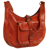 vidaXL Saco de mão para senhora couro genuíno bronze