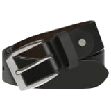 vidaXL Men's Business Belt Leather Black 95 cm