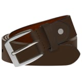 vidaXL Business Herrengürtel Leder Braun 115 cm