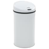 vidaXL Caixote do lixo com sensor 42 L branco