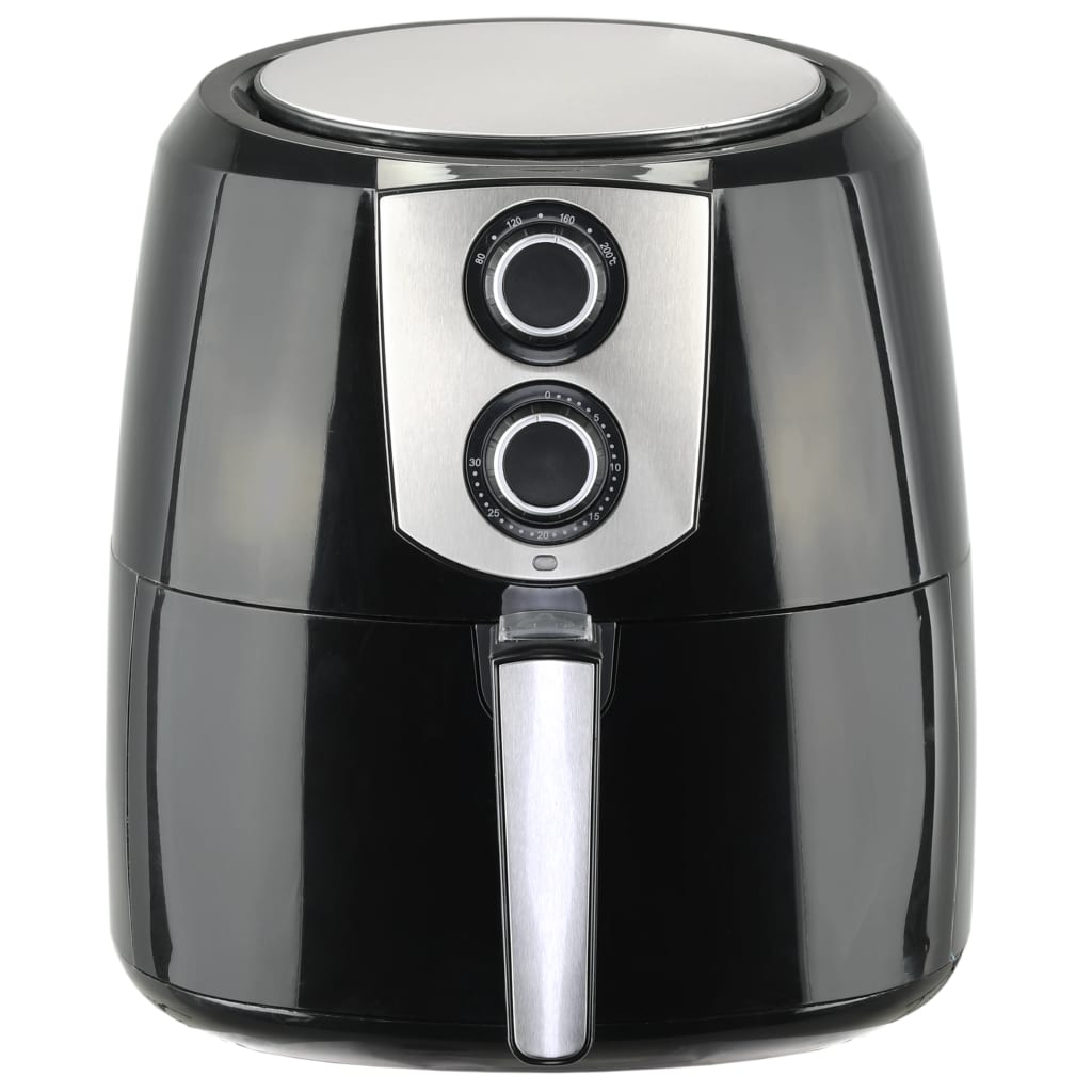 VidaXL - vidaXL Airfryer XXL 1800 W 7 liter roestvrij staal zwart