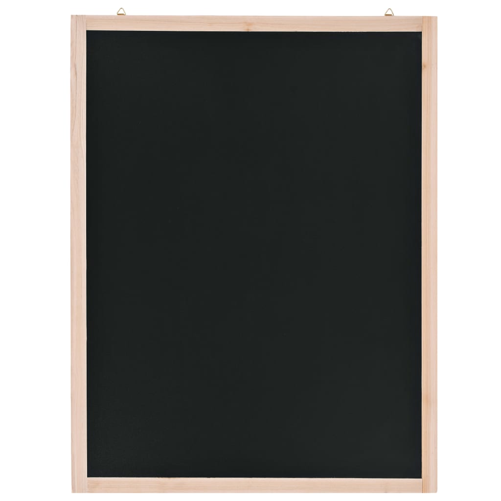 vidaXL Tablă neagră pentru perete, lemn de cedru, 60 x 80 cm 