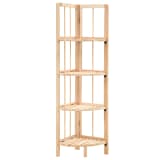 vidaXL Étagère d'angle Bois de cèdre 27 x 27 x 110 cm