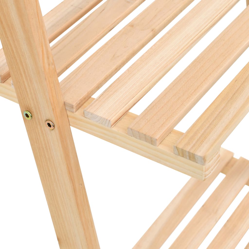  Rebríková nástenná polička cédrové drevo 41,5x30x176 cm