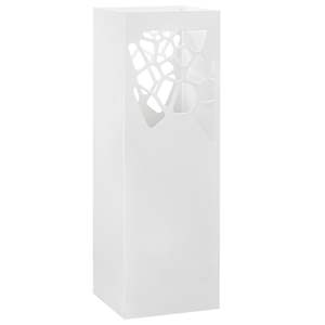 Stojalo za dežnike iz jekla vzorec kamnov bele barve