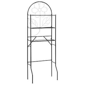 Toaletno stojalo črno 60x33x174 cm