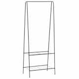 vidaXL Suporte para roupas 59x35x150 cm preto