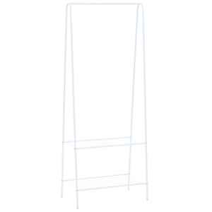 Stojalo za oblačila 59x35x150 cm bele barve