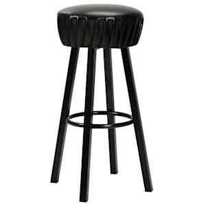vidaXL Barhocker 2 Stk. Schwarz Kunstleder
