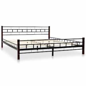 vidaXL Lovos rėmas, juodos sp., 180x200 cm, metalas