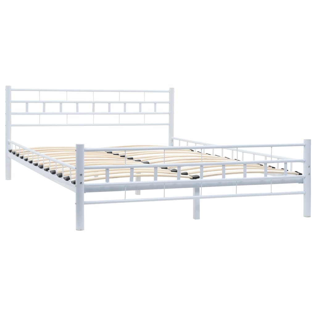 

vidaXL Bedframe metaal wit 140x200 cm