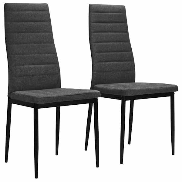 vidaXL s&ouml;&ouml;gitoolid 2 tk, tumehall, kangas