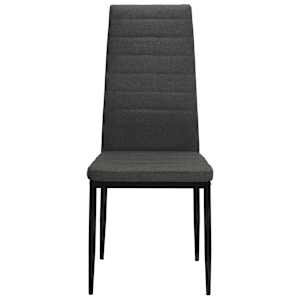 Jídelní židle 2 ks tmavě šedé textil - obrázek 3