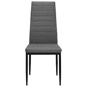 Jídelní židle 2 ks světle šedé textil - obrázek 3