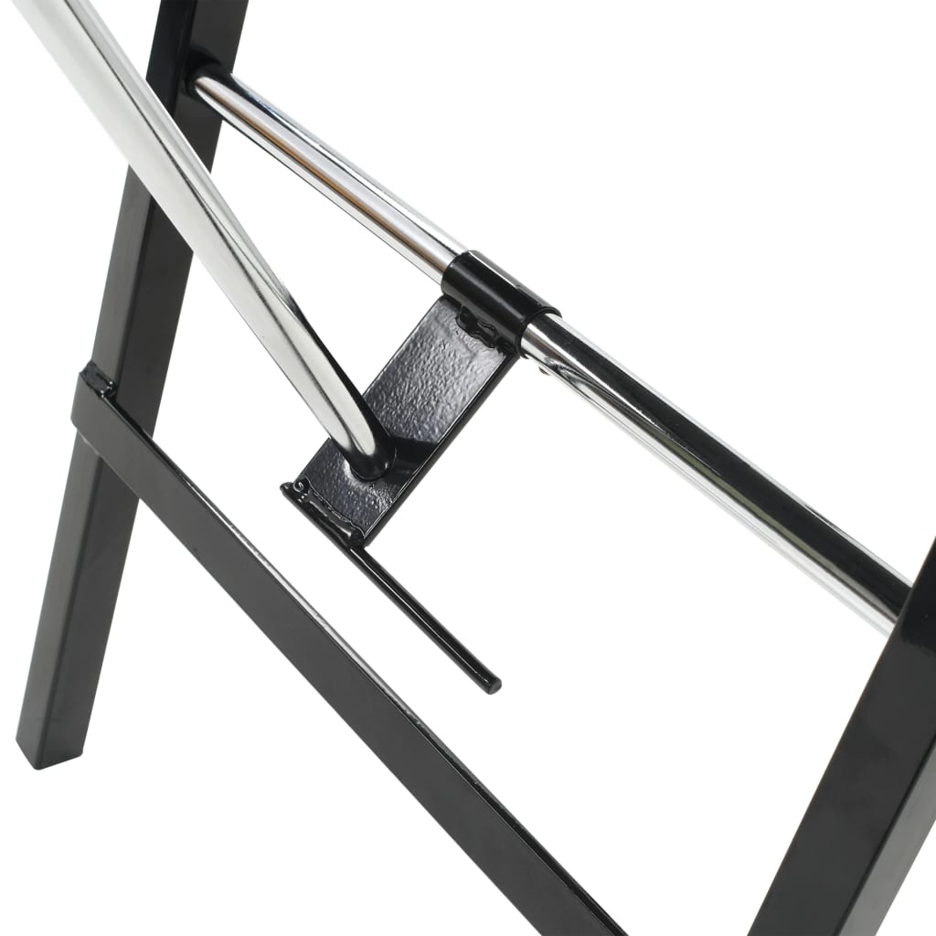 Gezichtsbehandelstoel draagbaar 185x78x76 cm kunstleer zwart