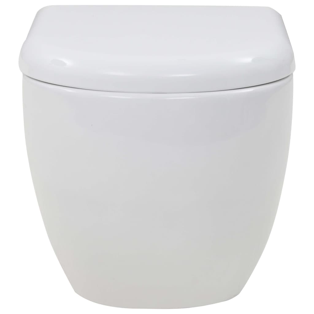 Fehér kerámia fali WC csésze 