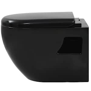 Závěsné WC keramické černé - obrázek 7